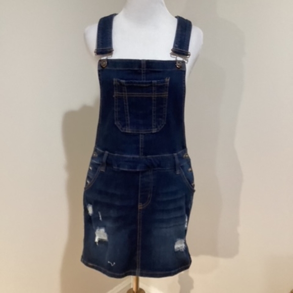 Wax Jean Dresses & Skirts - Wax Jean Women's Overall Skirt Dark Wash Size Medium